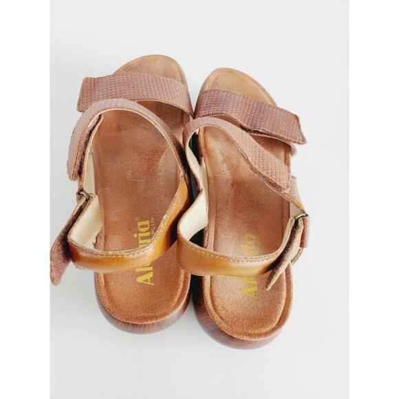 ALGERIA Bailee Brown Leather Sandals Womens Shoes BAI-7463 Size 40 US 9.5-10 - Picture 5 of 13